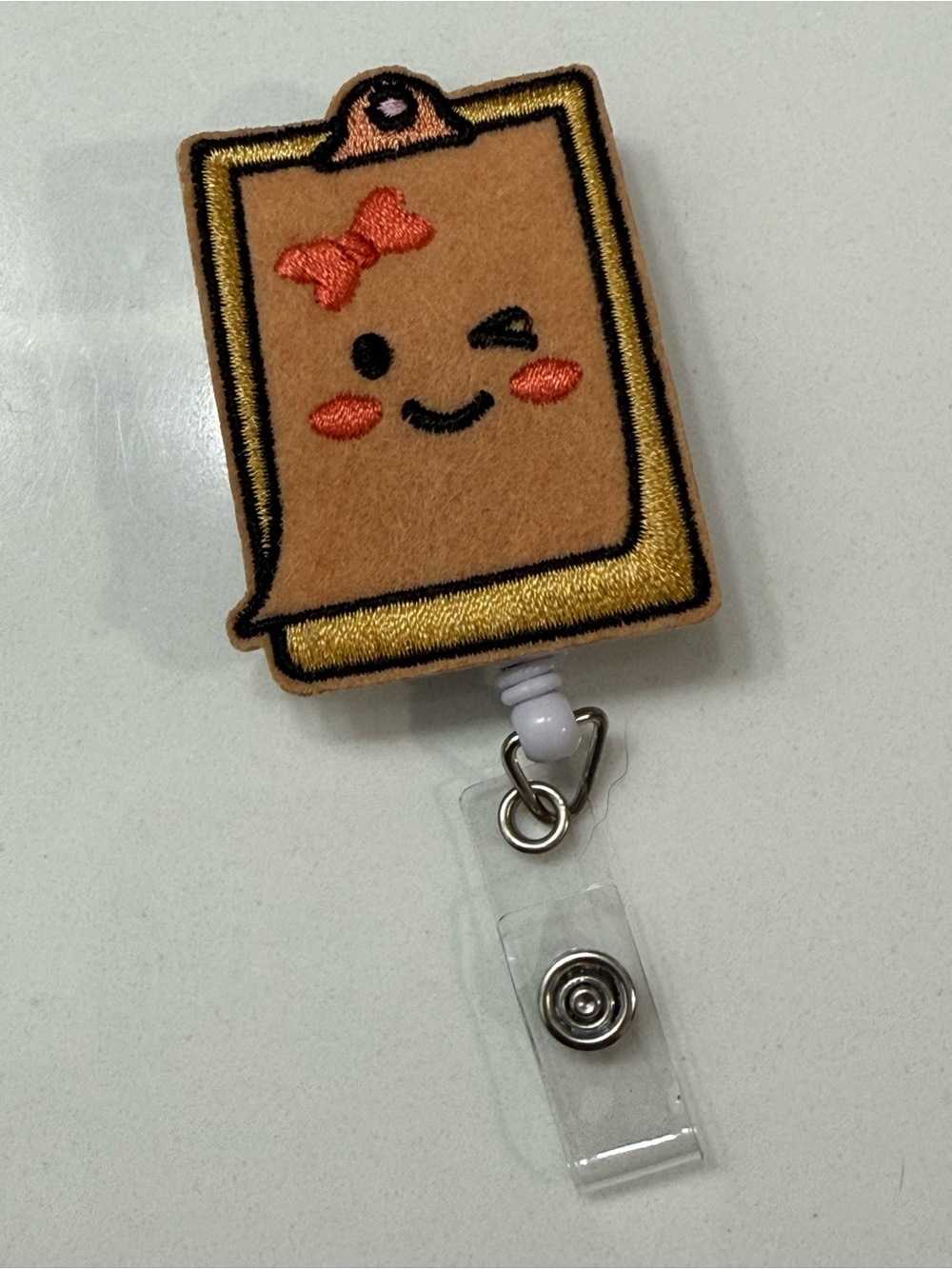 Clipboard Badge Reel Nurse Healthcare ID Holder